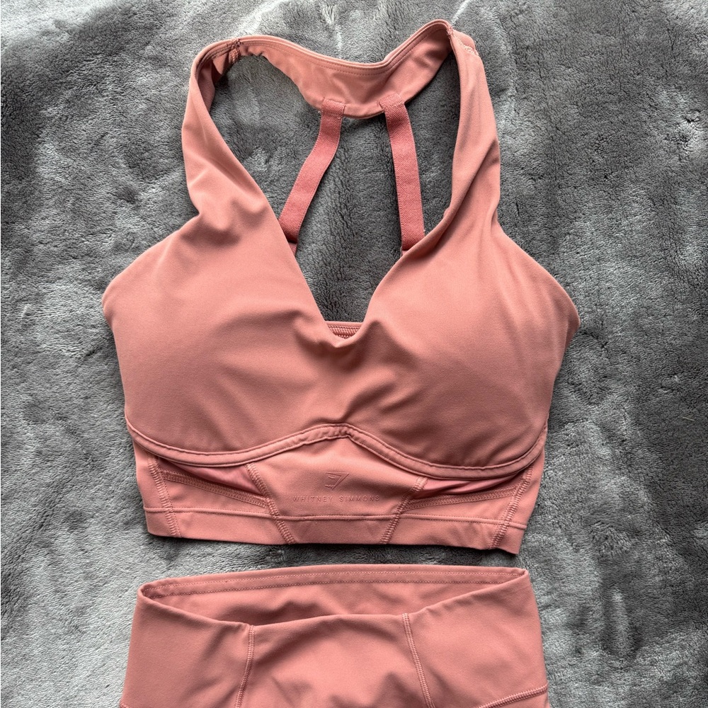 Gymshark Whitney Simmons collection leggings (S) and tank top (XS)